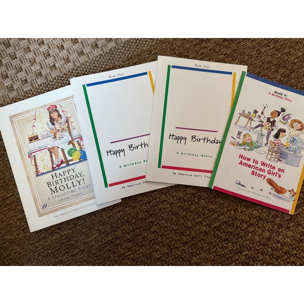 American Girl Molly Happy Birthday Book Set Writing Guides Pleasant‎ Company